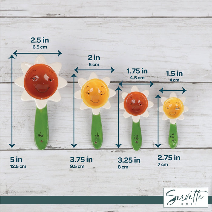 Cute Measuring Spoons - Sunflower Spoons