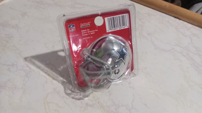Dallas Cowboys NFL Color Chrome Helmet Riddell Mini Helmet