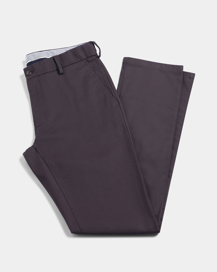Dark Grey Non Iron Solid Khakis - Maple