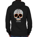Day of the Dead Skull Zip Hoodie