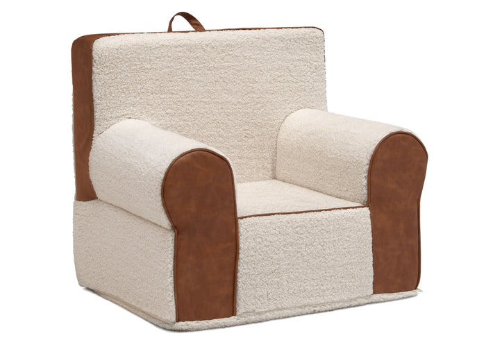 Cream Sherpa with Brown Leather (5047)