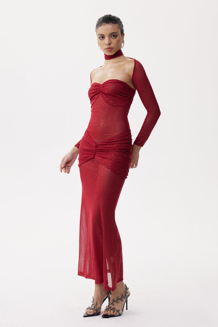 Deonne Ruch Glitter Maxi Dress