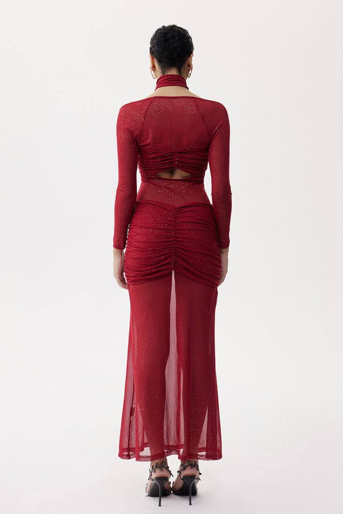 Deonne Ruch Glitter Maxi Dress