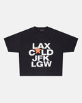 DEPARTURES TEE BLACK - COLD CULTURE
