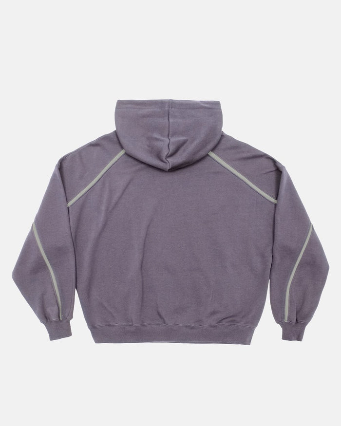 DETAILED HOODIE HEAVY GREY - COLD CULTURE