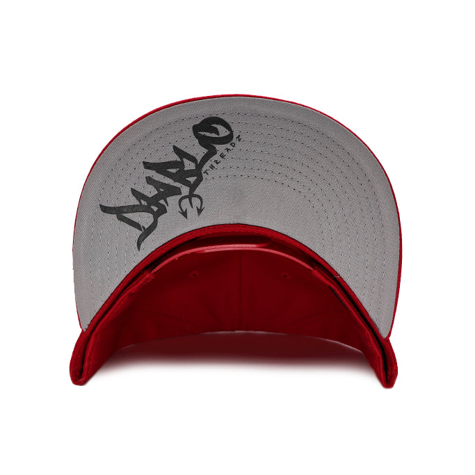 DIABLO THREADZ RED PUFF SNAPBACK