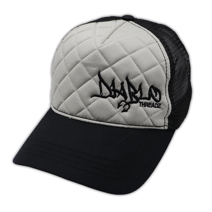 DIAMOND STITCH DIABLO HAT BLK