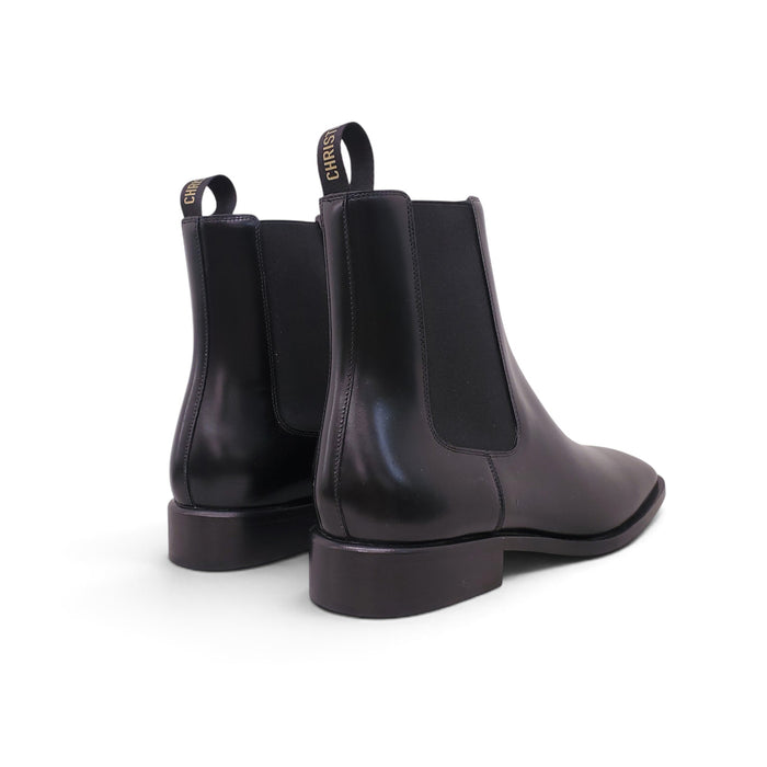 DIOR BLACK LOGO CHELSEA BOOTS - SIZE 37.5