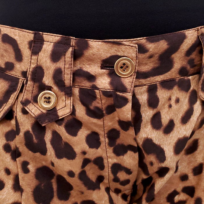 DOLCE & GABBANA LEOPARD TROUSERS - SIZE 44