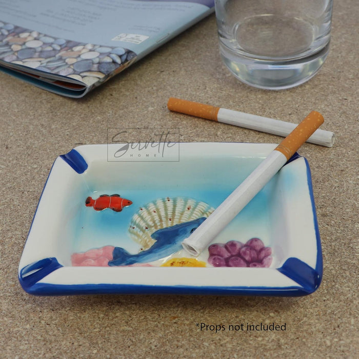 Dolphin Scene Ash Tray