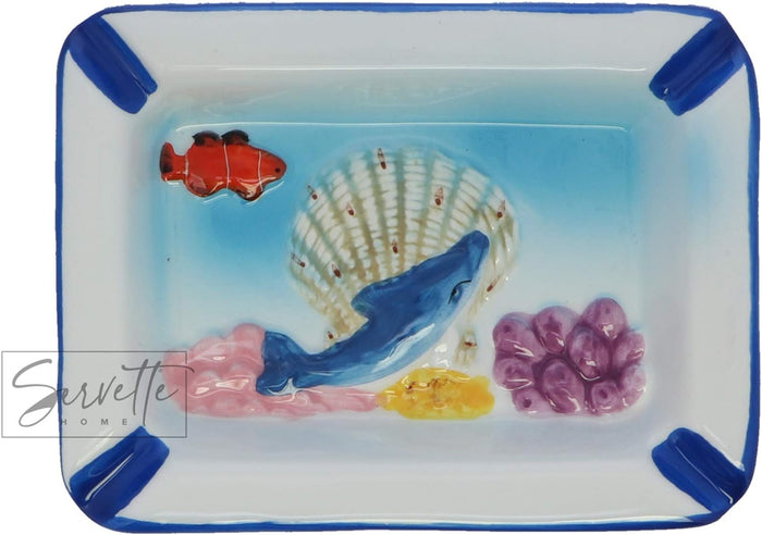 Dolphin Scene Ash Tray