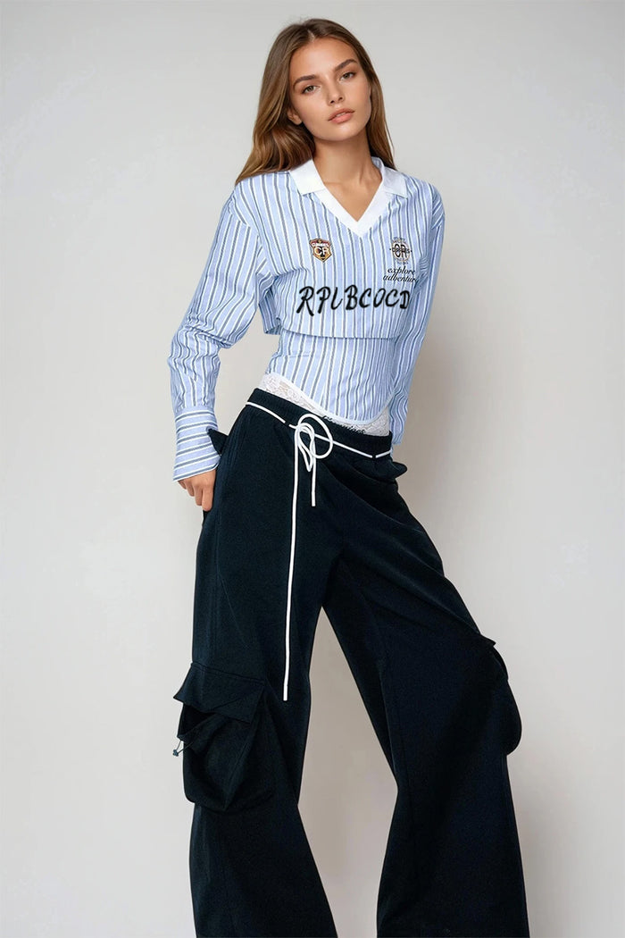 Domenico Stripe Two Piece Top