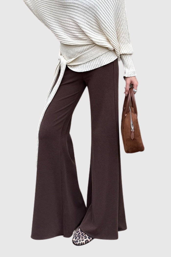 Donatella Bootcut Pants In Brown