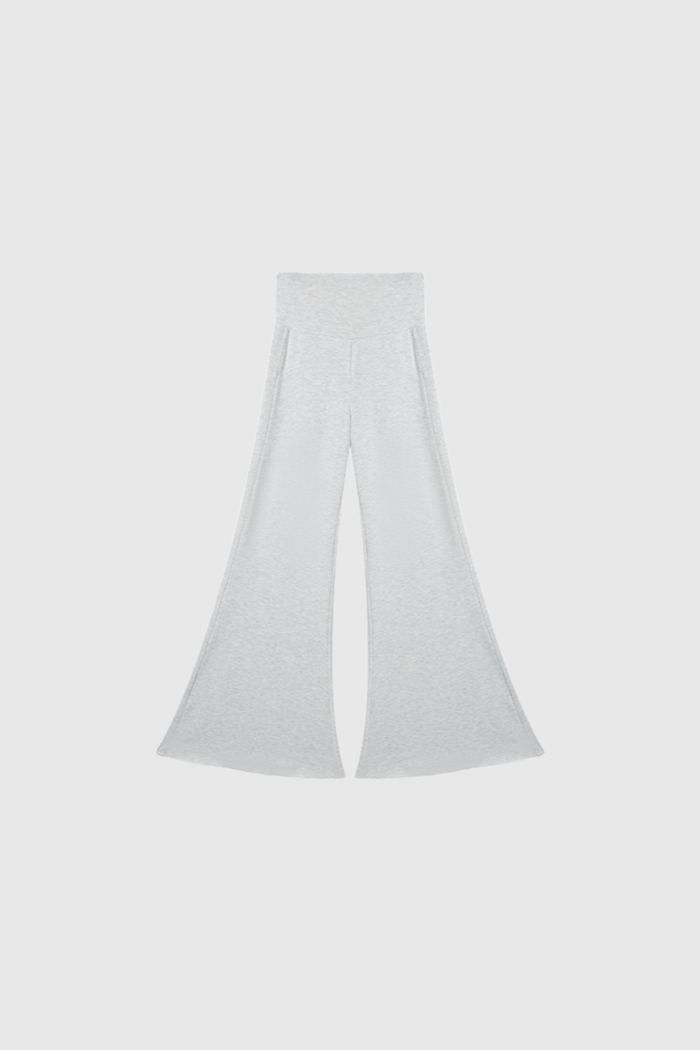 Donatella Bootcut Pants In Light Grey