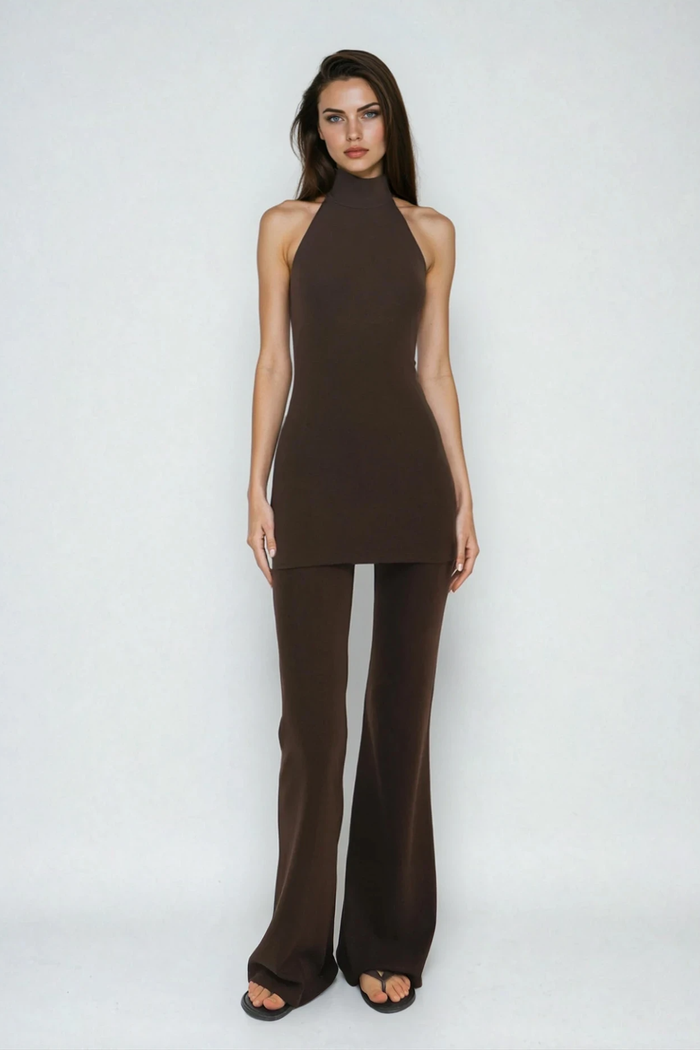 Donatianus Halter Neck Pants Set