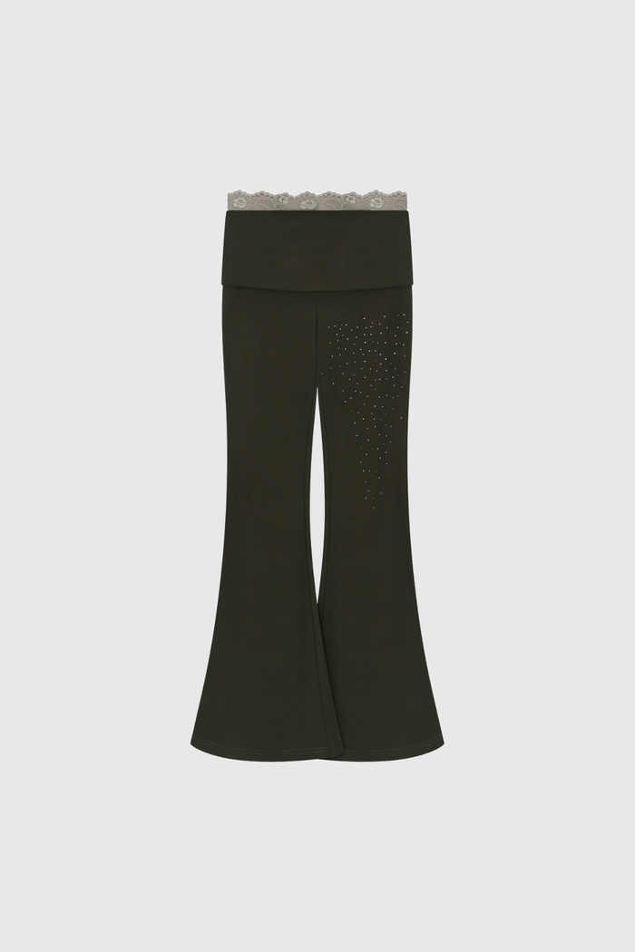 Dorita Deconstruct Rhinestone Lace Pants