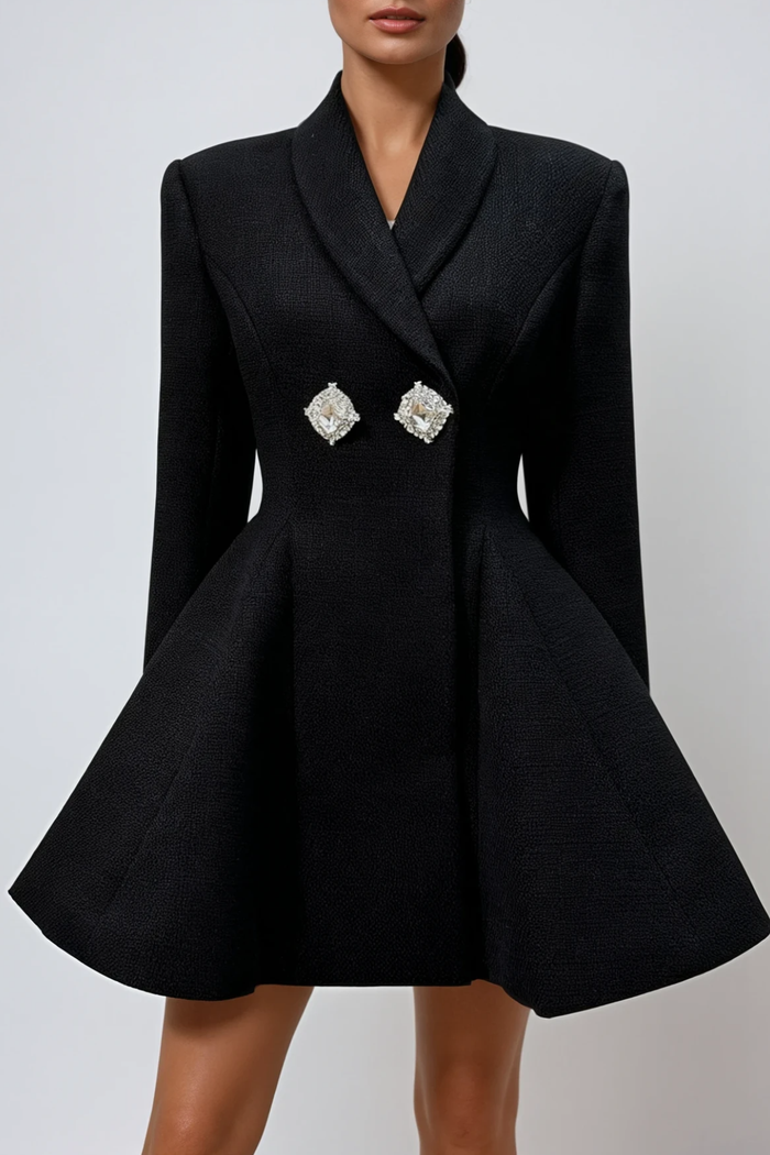 Dorofei Crystal Mini Blazer Dress