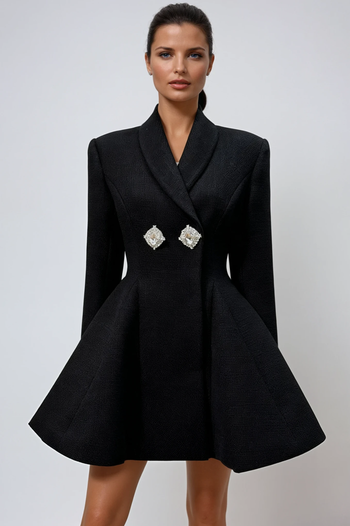 Dorofei Crystal Mini Blazer Dress