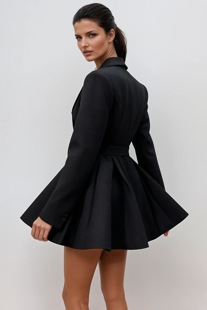 Dorofei Crystal Mini Blazer Dress