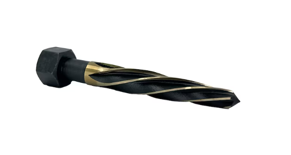 Drill America 15/16" HSS Black & Gold HSS Black & Gold Hex Shank Bridge Reamer