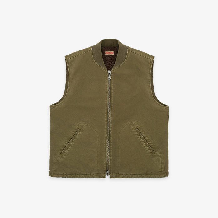 Dubbleware Cavva Fleece Vest - Military Green