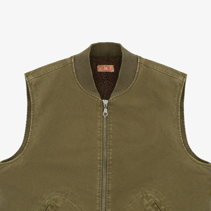 Dubbleware Cavva Fleece Vest - Military Green