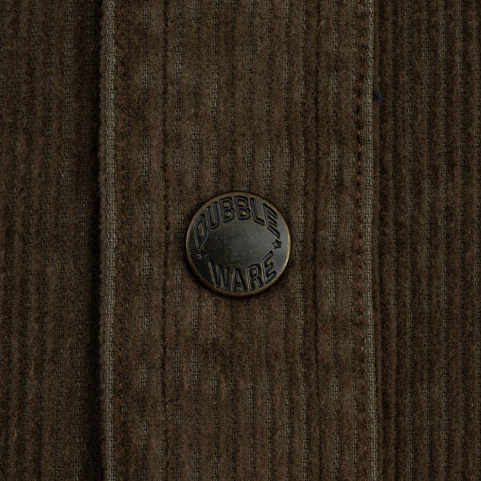 Dubbleware Lined Snap Overshirt - Brown Corduroy