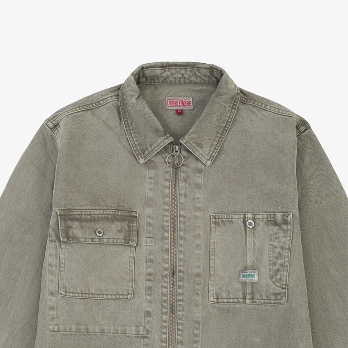 Dubbleware Zip Rider Chore Jacket - Olive Night