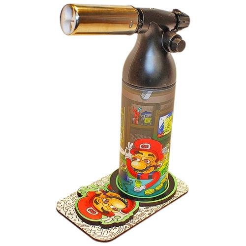 Dunkees Art 6.5" Dab Torch - Acid Shrooms