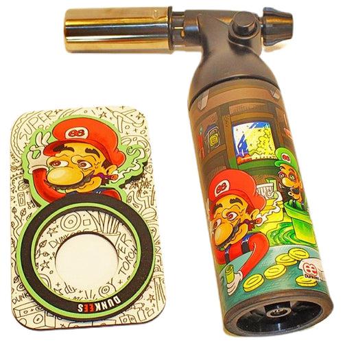 Dunkees Art 6.5" Dab Torch - Acid Shrooms