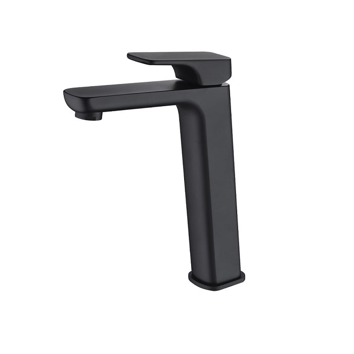 Eden Matte Black Tall Basin Mixer - Acqua Bathrooms