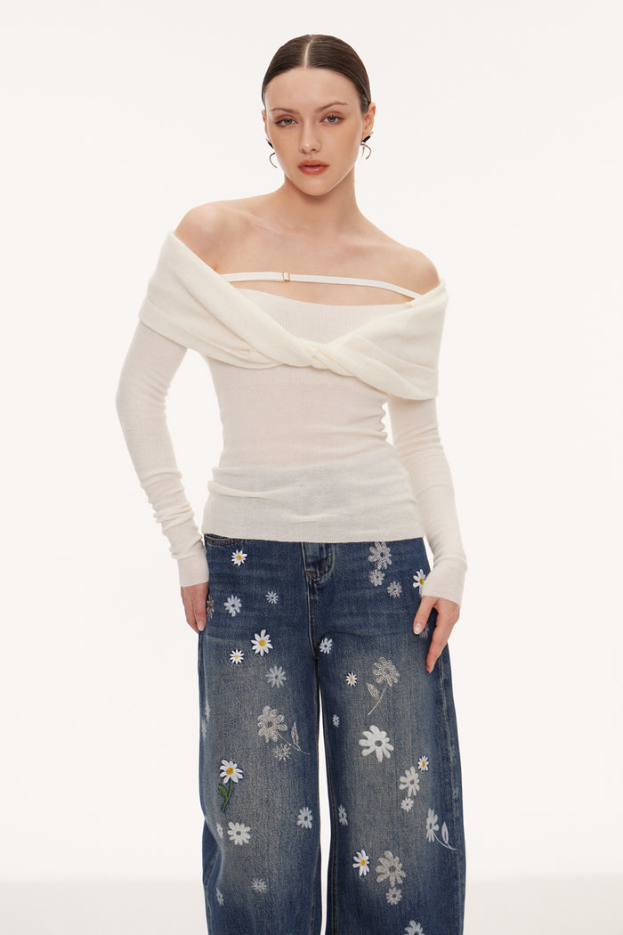 Eindride Deconstruct Twist Knit Top