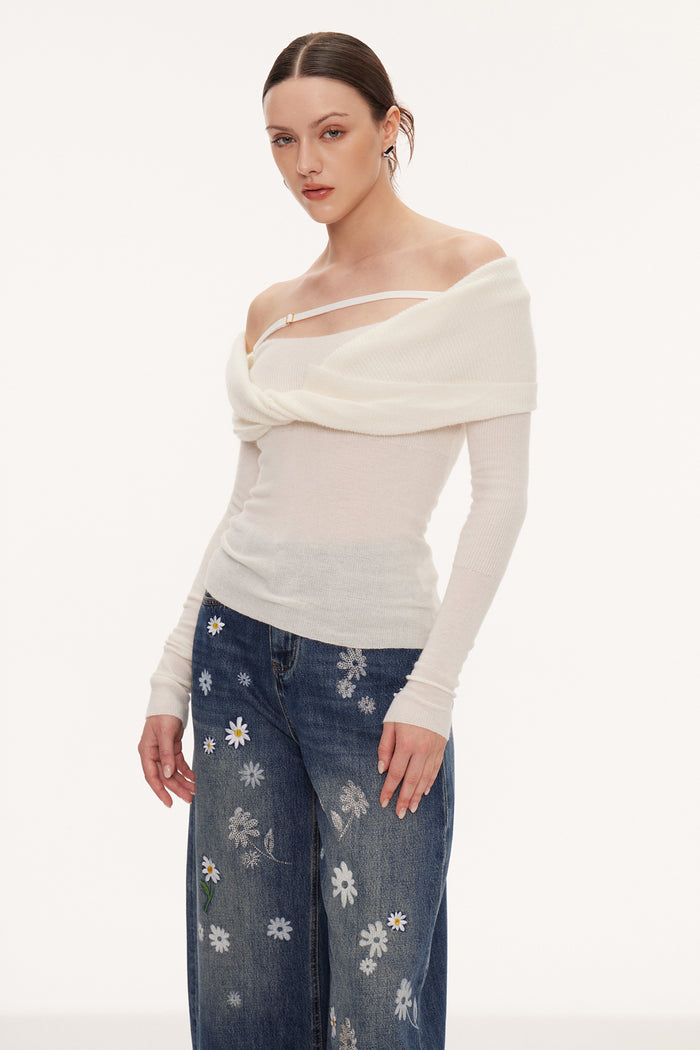 Eindride Deconstruct Twist Knit Top