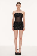 Eithne Sequin Mesh Mini Dress