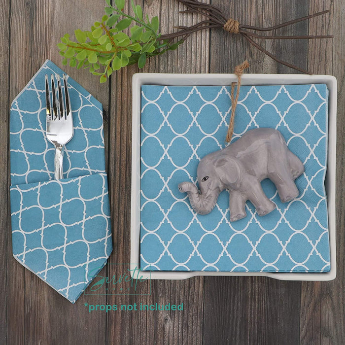 Elephant Collection Matching Gift Set - Ceramic Napkin Holder, Spoon Rest and Salt & Pepper Shakers