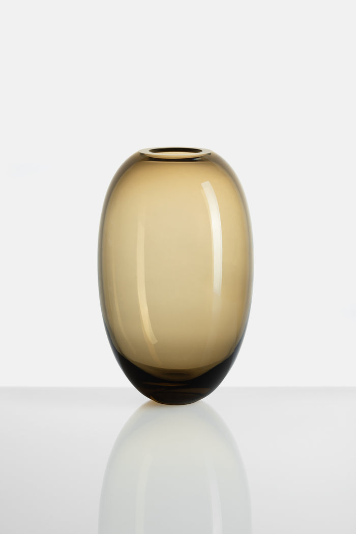 ELLIPSE VASE 01 GLASS SMOKE