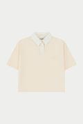 EMBLEM POLO TEE - BUTTERMILK