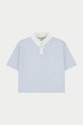 EMBLEM POLO TEE - GREY MARL