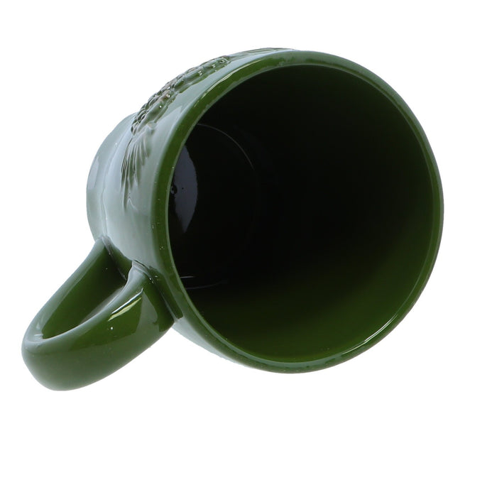 embossed coffee mug