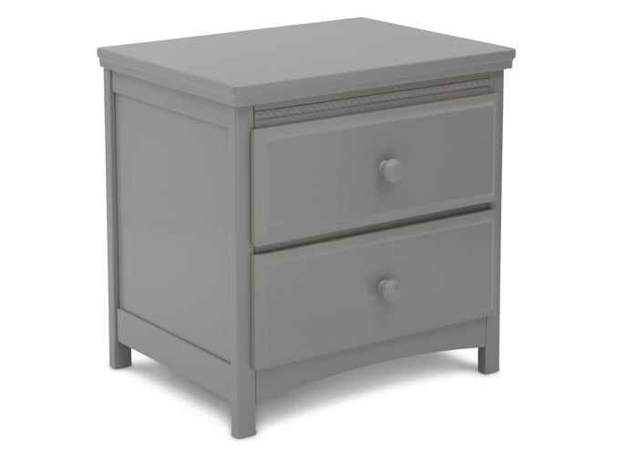 Delta Children Grey (026) Emerson Nightstand, Right Silo View