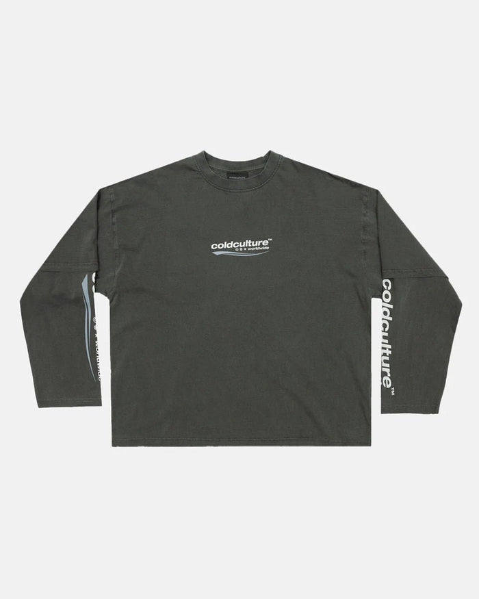 ENTERPRISE LONGSLEEVE TEE GREY - COLD CULTURE