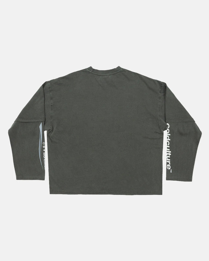 ENTERPRISE LONGSLEEVE TEE GREY - COLD CULTURE