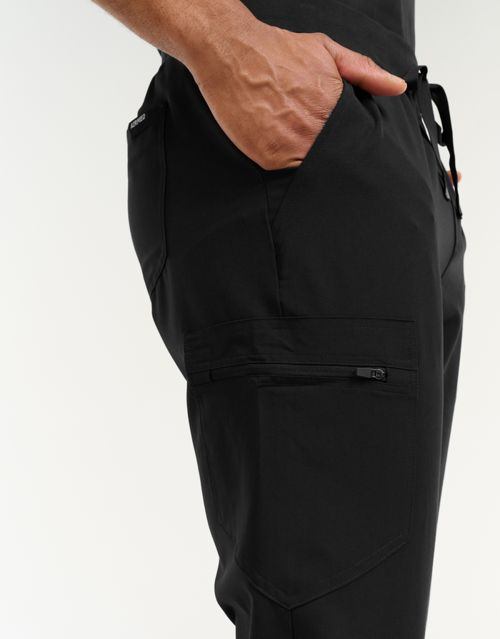 Essential Jogger Scrub Pants - Black
