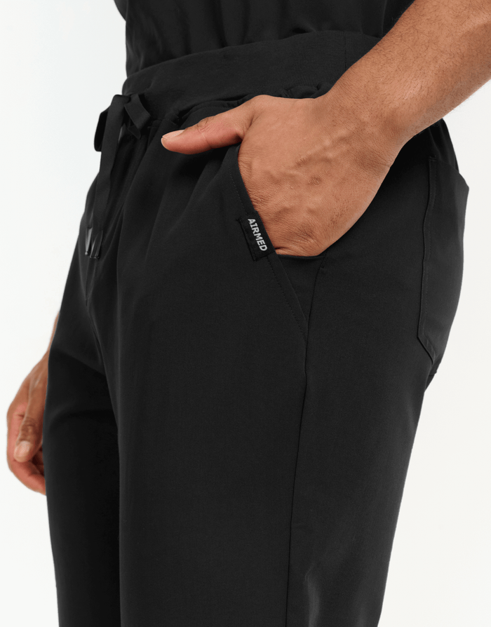 Essential Jogger Scrub Pants - Black