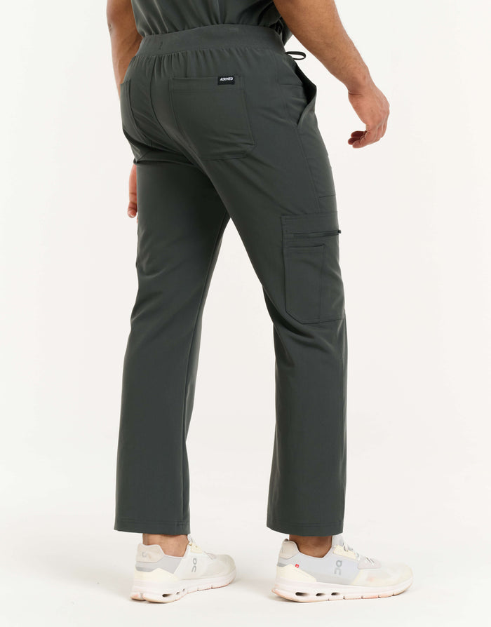 Essential Multi-Pocket Scrub Pants - Asphalt