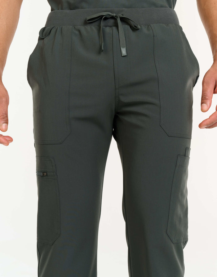 Essential Multi-Pocket Scrub Pants - Asphalt