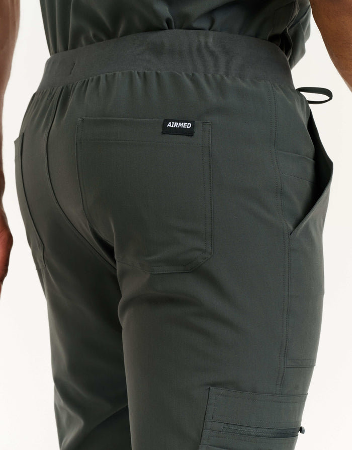 Essential Multi-Pocket Scrub Pants - Asphalt