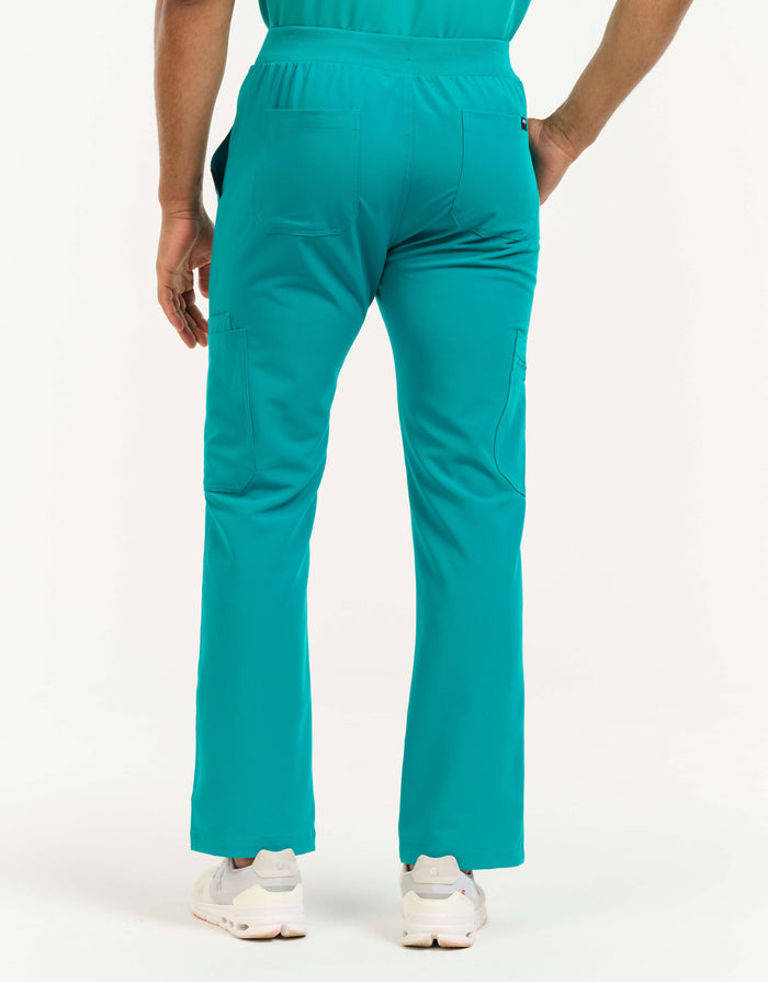 Essential Multi-Pocket Scrub Pants - Sydney Teal
