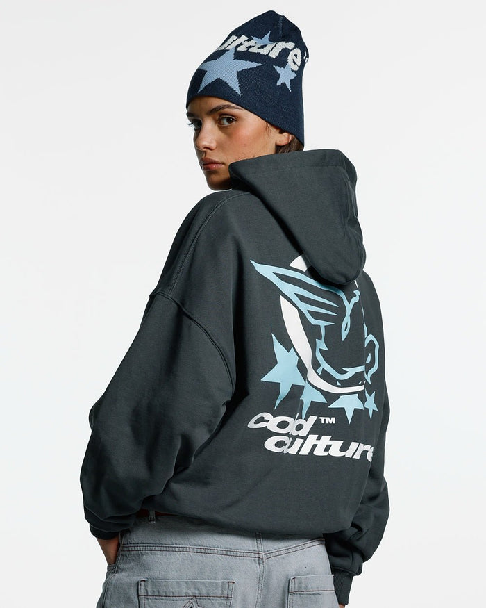 EXPLORE MORE HOODIE DARK GREY - COLD CULTURE