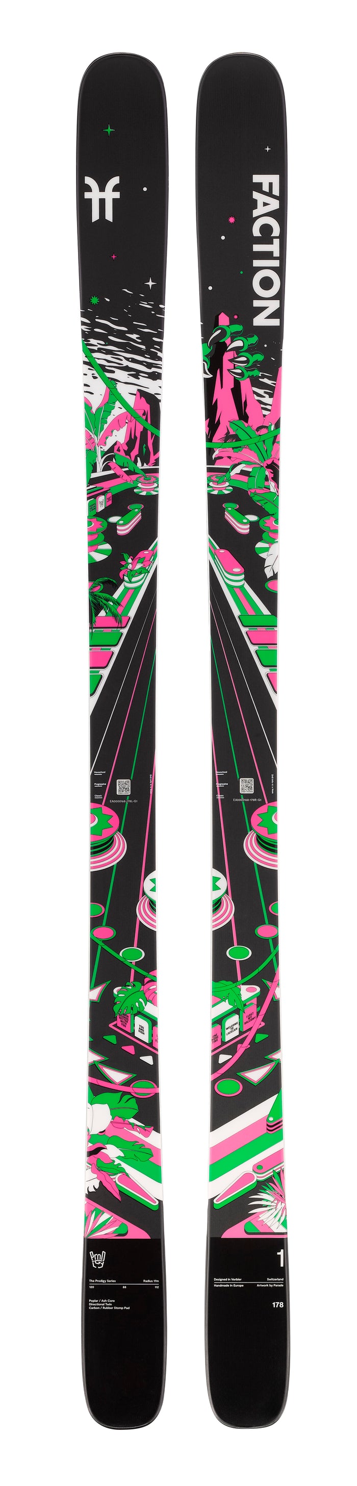 FACTION UNISEX PRODIGY 1 DOWNHILL SKIS 26